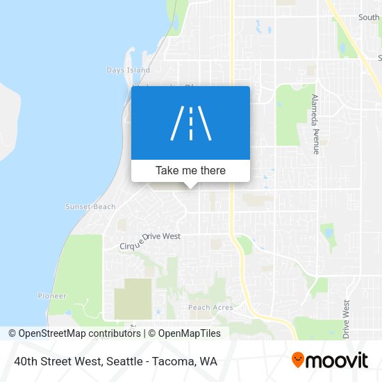 40th Street West map
