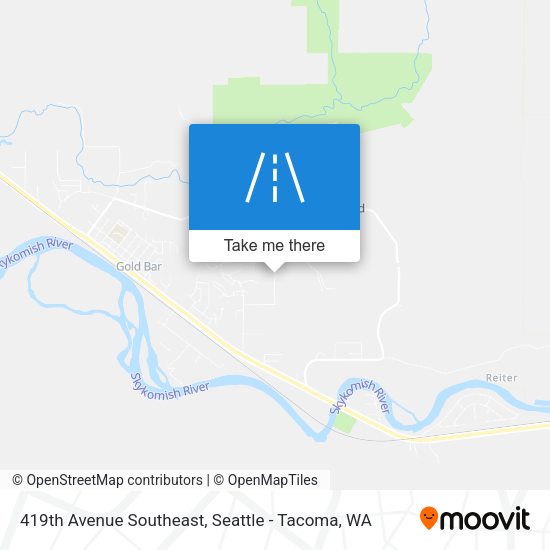 Mapa de 419th Avenue Southeast