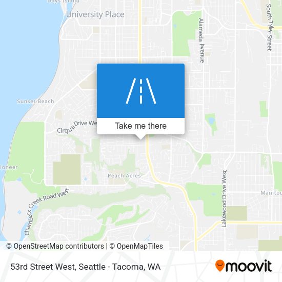 53rd Street West map