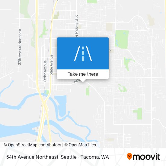 Mapa de 54th Avenue Northeast
