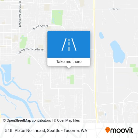 Mapa de 54th Place Northeast