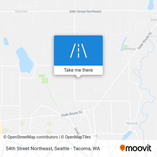 54th Street Northeast map