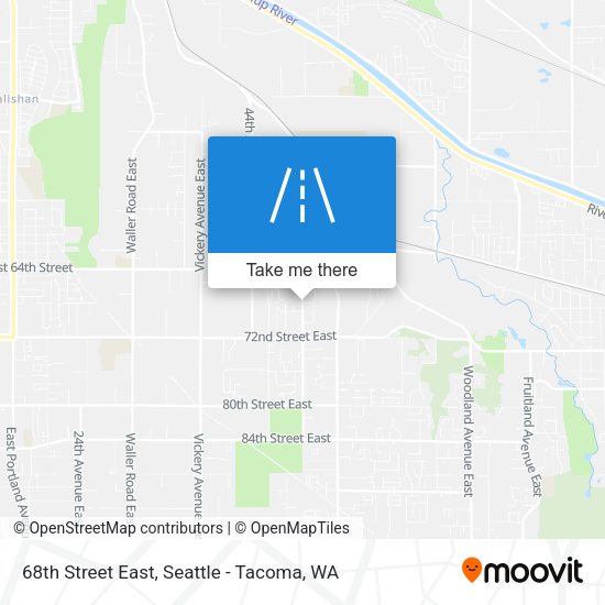 68th Street East map