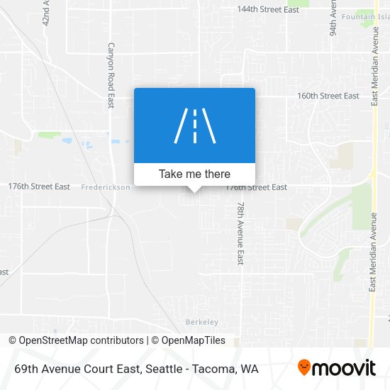 Mapa de 69th Avenue Court East