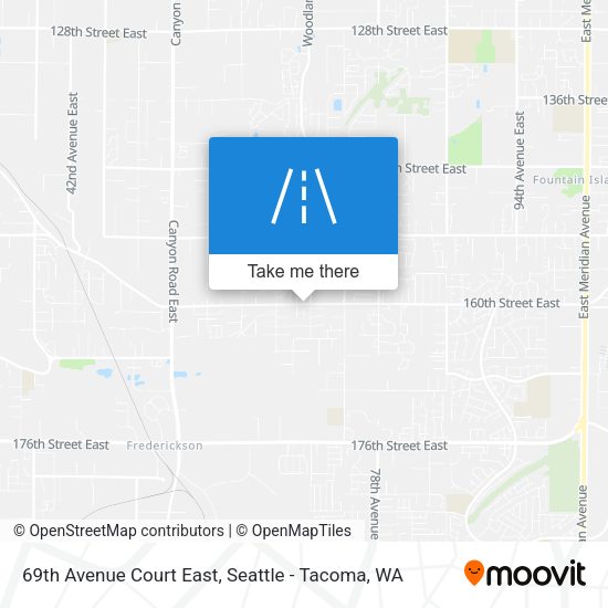 69th Avenue Court East map