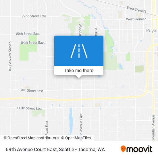 Mapa de 69th Avenue Court East