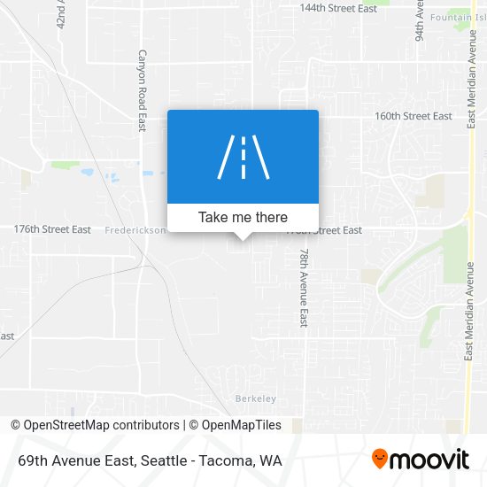 69th Avenue East map