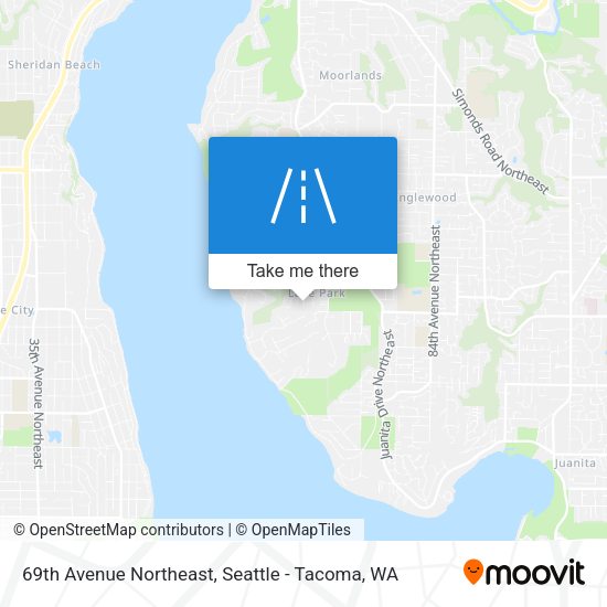 69th Avenue Northeast map