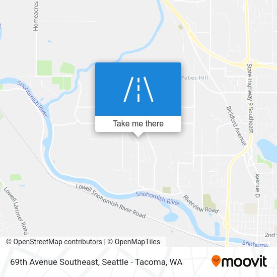 Mapa de 69th Avenue Southeast