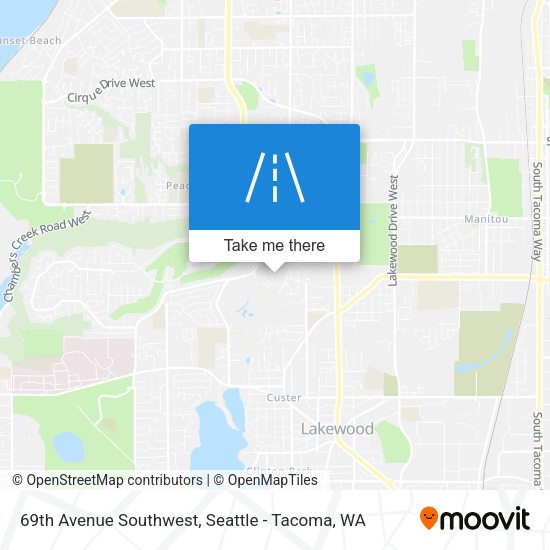 Mapa de 69th Avenue Southwest
