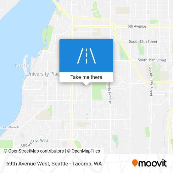 69th Avenue West map