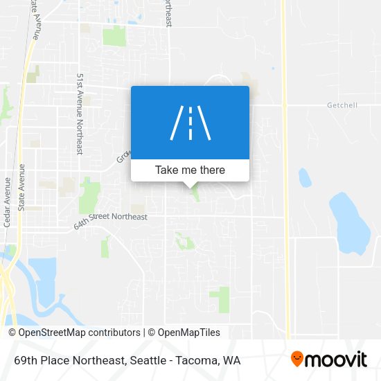 Mapa de 69th Place Northeast