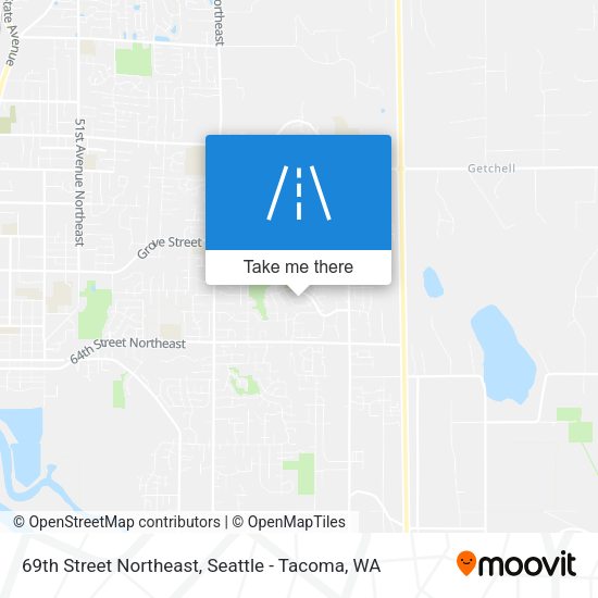 Mapa de 69th Street Northeast