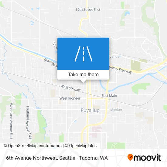 6th Avenue Northwest map