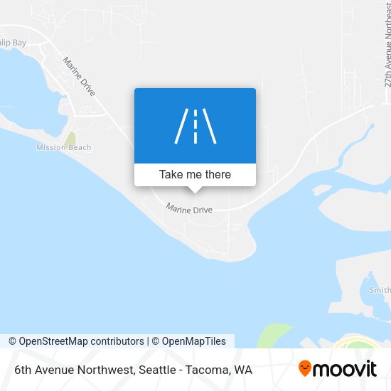 6th Avenue Northwest map