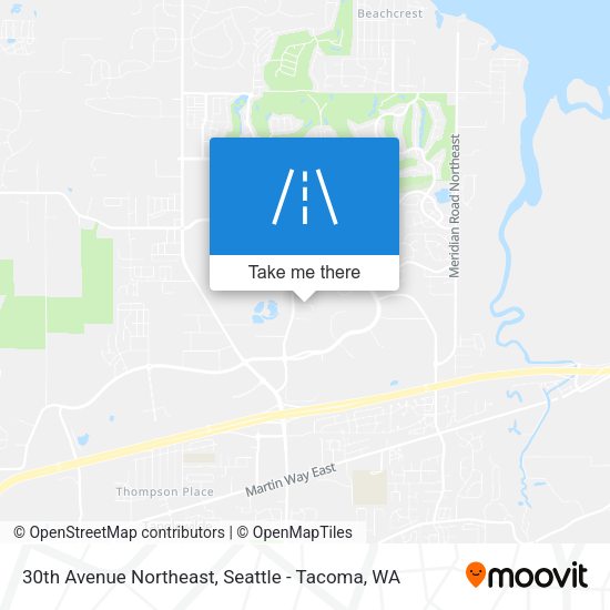 30th Avenue Northeast map