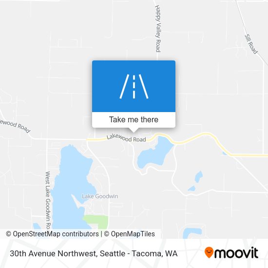 30th Avenue Northwest map
