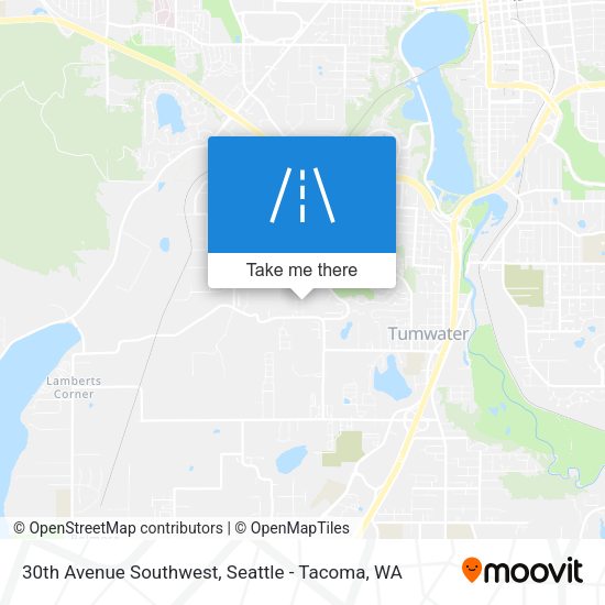 30th Avenue Southwest map