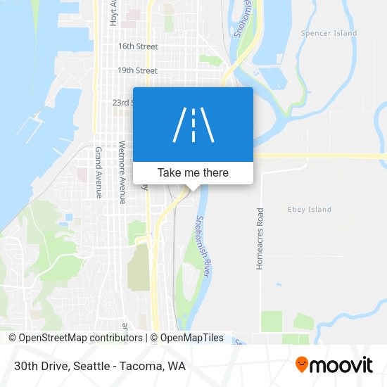 30th Drive map
