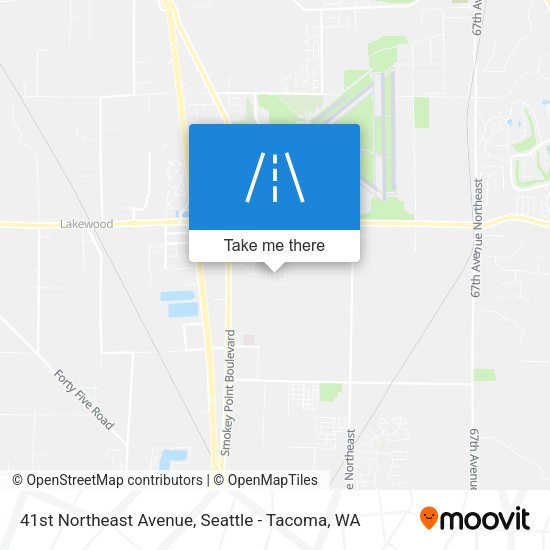 Mapa de 41st Northeast Avenue