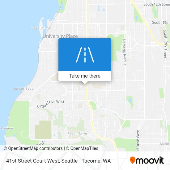 Mapa de 41st Street Court West