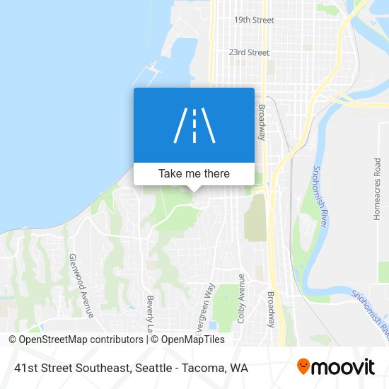 41st Street Southeast map