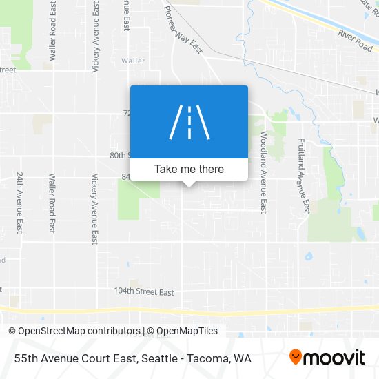 Mapa de 55th Avenue Court East