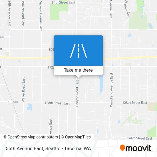 55th Avenue East map