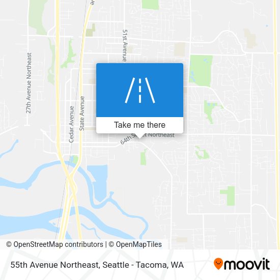 55th Avenue Northeast map