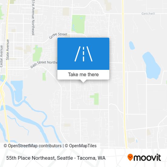 Mapa de 55th Place Northeast