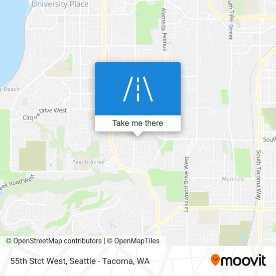 55th Stct West map