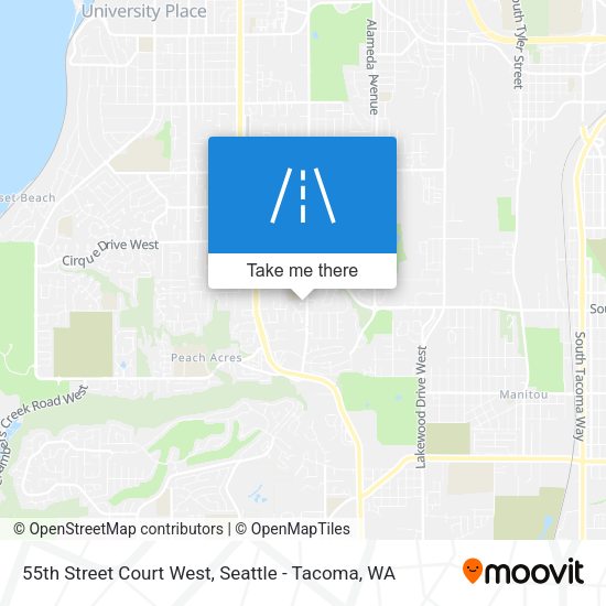 Mapa de 55th Street Court West