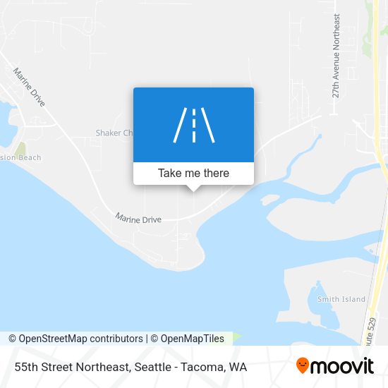 55th Street Northeast map