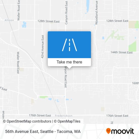 56th Avenue East map