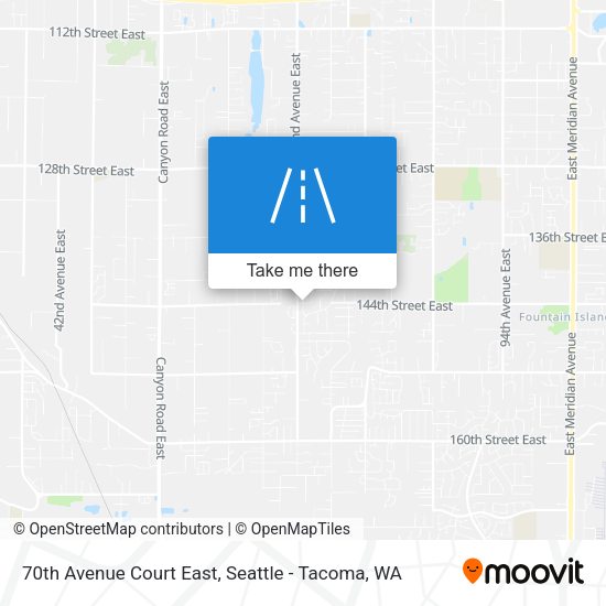 70th Avenue Court East map