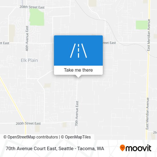70th Avenue Court East map