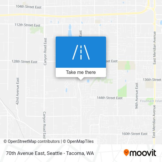 70th Avenue East map
