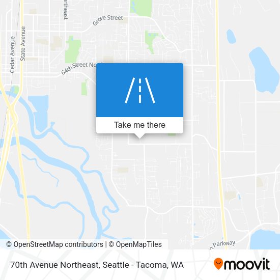 70th Avenue Northeast map