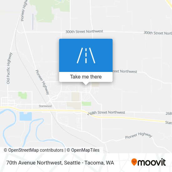 70th Avenue Northwest map