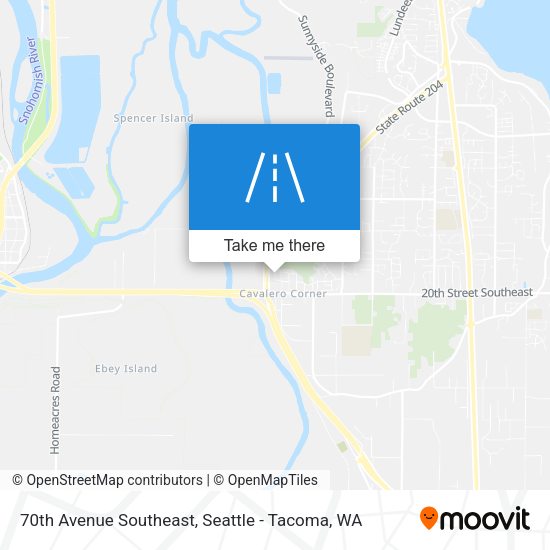 70th Avenue Southeast map