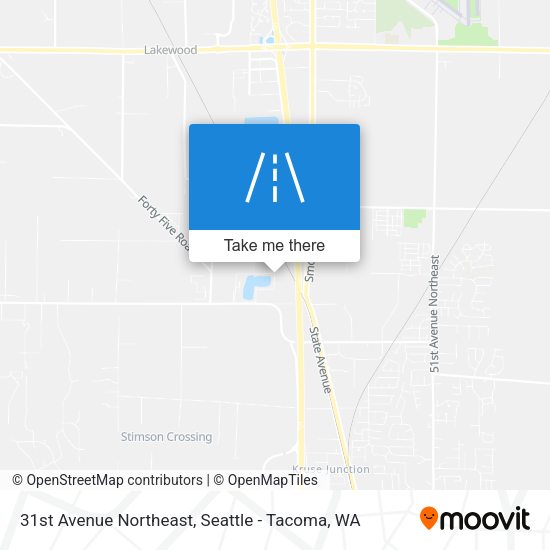 31st Avenue Northeast map