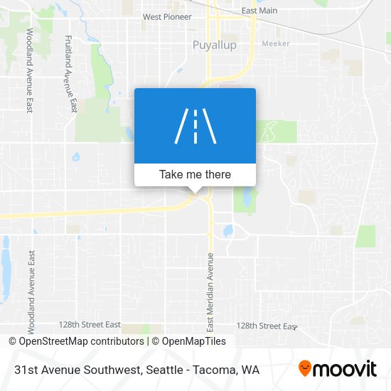31st Avenue Southwest map