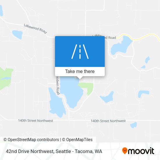 42nd Drive Northwest map