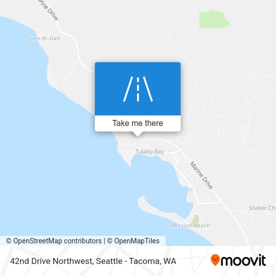 42nd Drive Northwest map