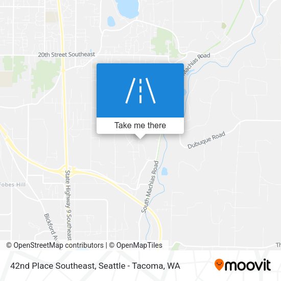42nd Place Southeast map