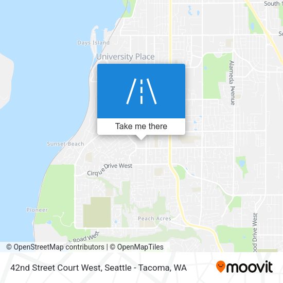 42nd Street Court West map