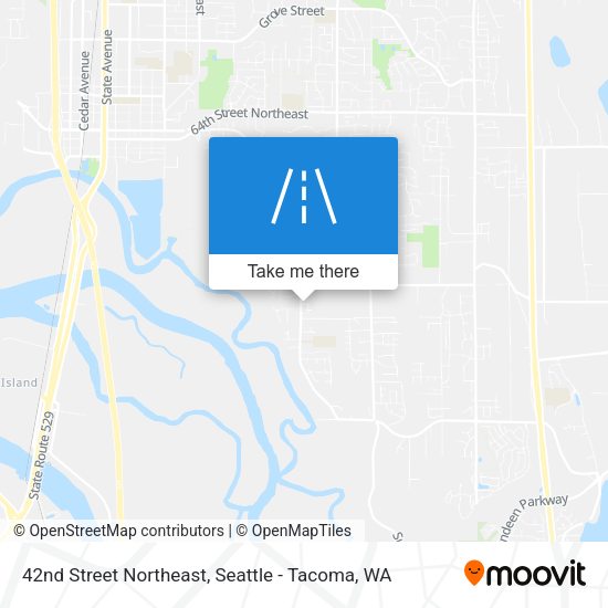 Mapa de 42nd Street Northeast