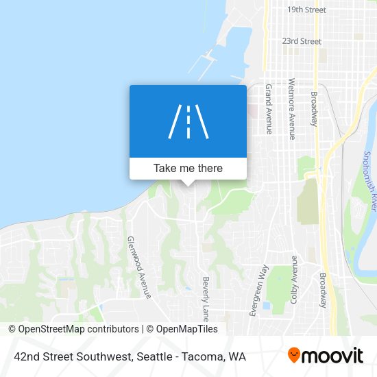 Mapa de 42nd Street Southwest