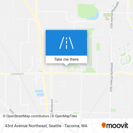 43rd Avenue Northeast map