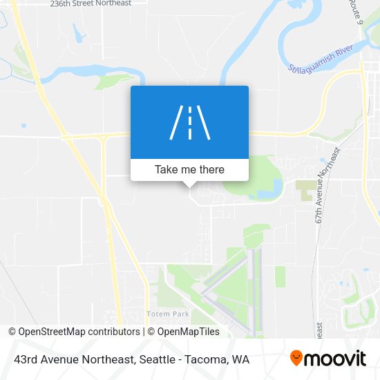 43rd Avenue Northeast map